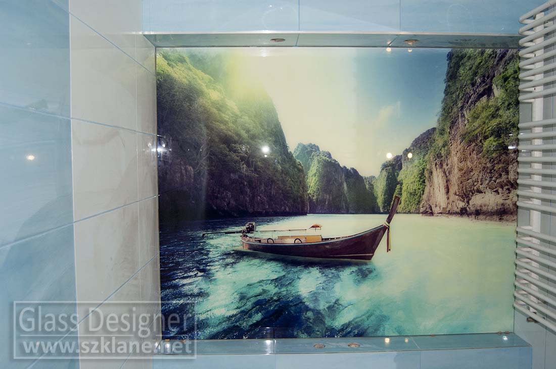 panel szklany góry
