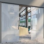 podwójne drzwi przesuwne