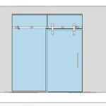 Drzwi + ścianka stała system rurowy