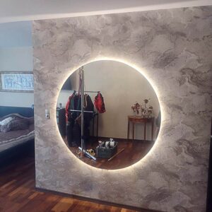 Lustro okrągłe podświetlane